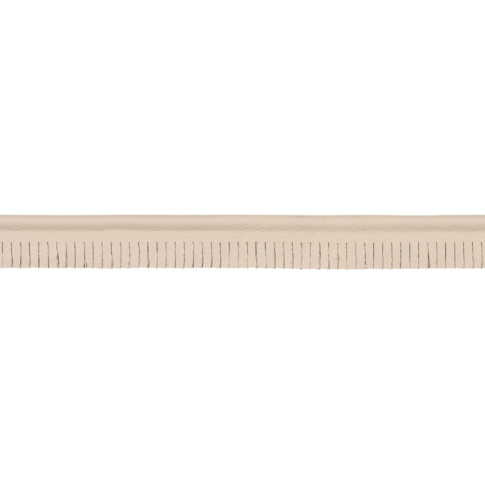 Schumacher Burnham Narrow Leather Piping Beige Trim 87741