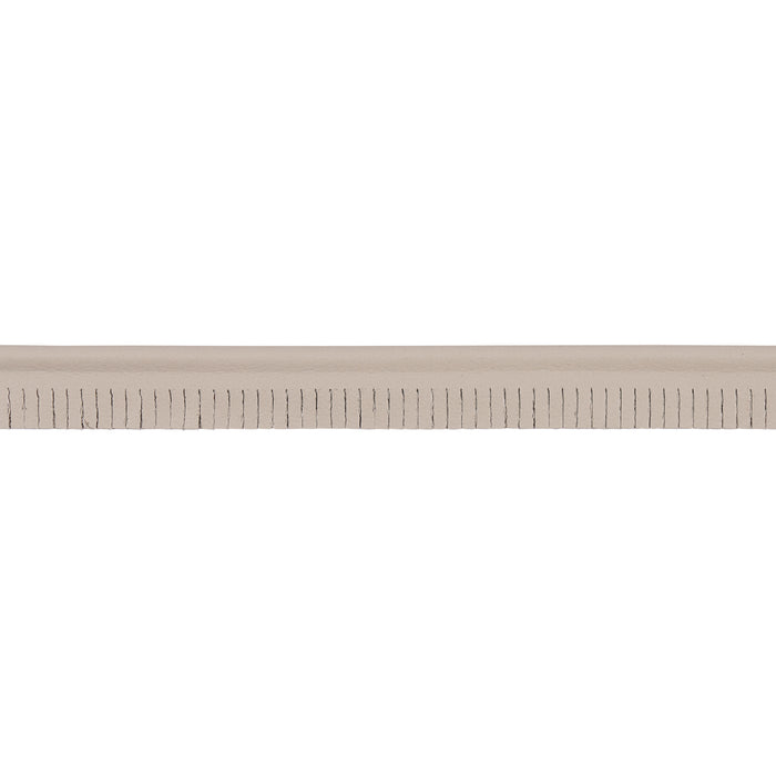 Schumacher Burnham Narrow Leather Piping Grey Trim Sample 87742