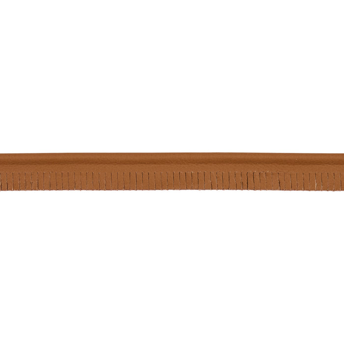 Schumacher Burnham Narrow Leather Piping Camel Trim Sample 87743