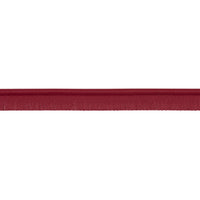 Schumacher Burnham Narrow Leather Piping Red Trim 87747
