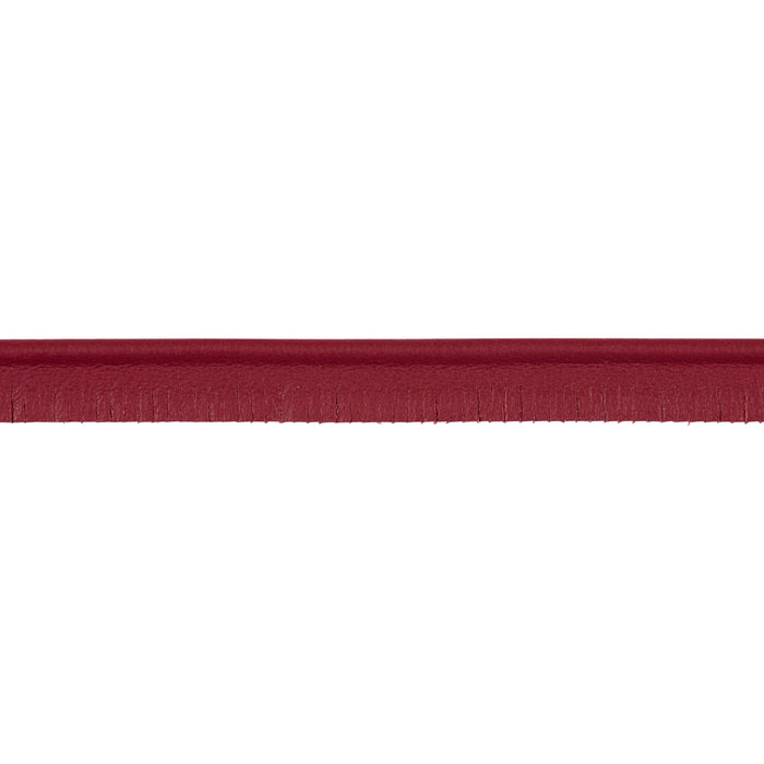 Schumacher Burnham Narrow Leather Piping Red Trim 87747