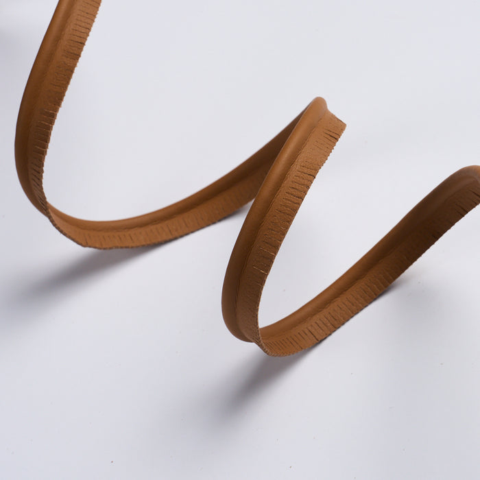 Schumacher Burnham Medium Leather Piping Camel Trim 87753