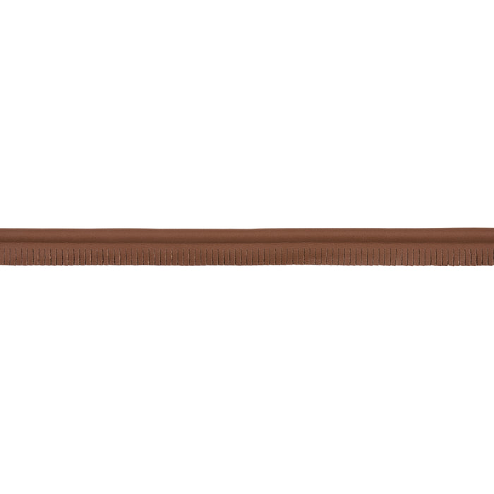 Schumacher Burnham Medium Leather Piping Brown Trim 87754
