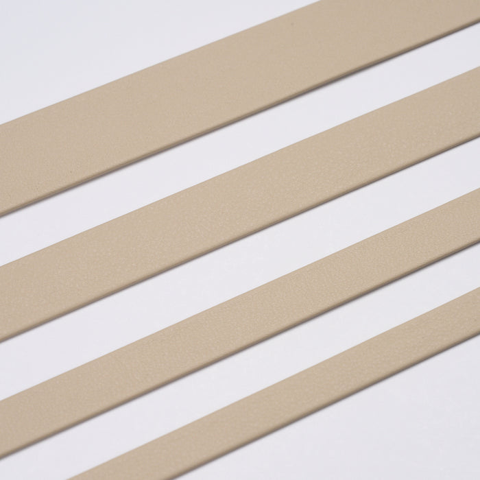 Schumacher Frazer Narrow Leather Trim Sample Beige Trim Sample 87771