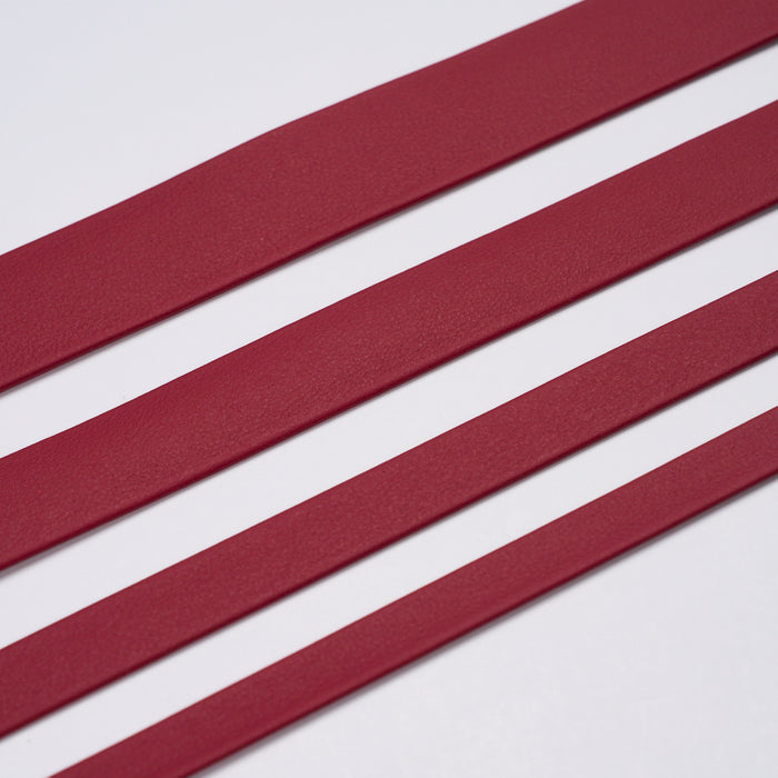 Schumacher Frazer Medium Leather Trim Sample Red Trim Sample 87787