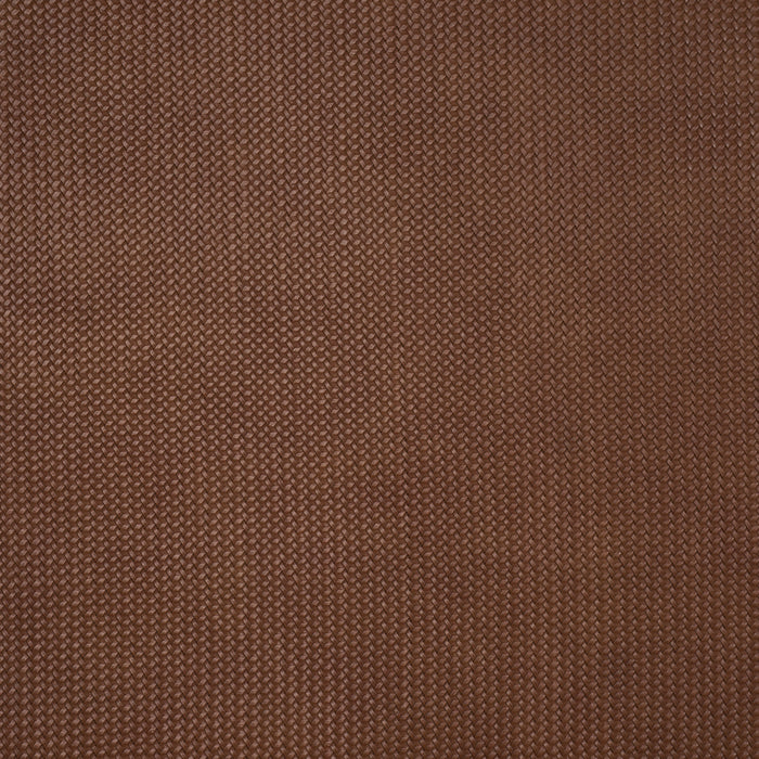 Schumacher Vegan Leather Rattan Indoor/Outdoor Chocolate Fabric 87804