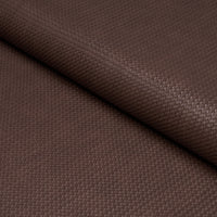 Schumacher Vegan Leather Rattan Indoor/Outdoor Brown Fabric 87805