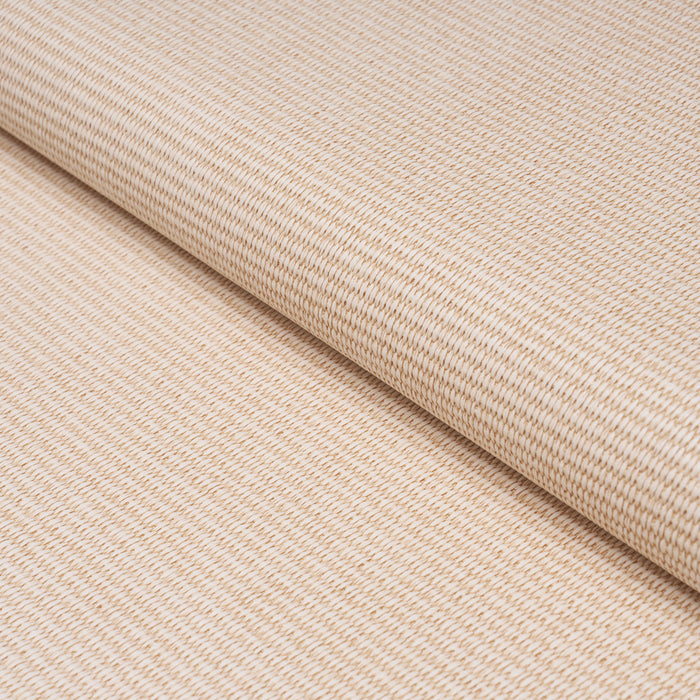 Schumacher Vegan Leather Basketweave In/Out Neutral Fabric Sample 87810
