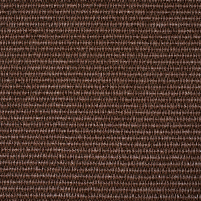 Schumacher Vegan Leather Basketweave In/Out Chocolate Fabric Sample 87812