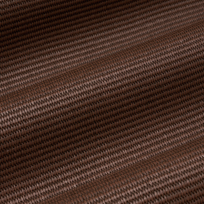 Schumacher Vegan Leather Basketweave In/Out Chocolate Fabric Sample 87812