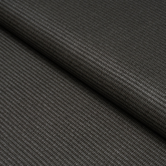 Schumacher Vegan Leather Basketweave In/Out Charcoal Fabric 87814
