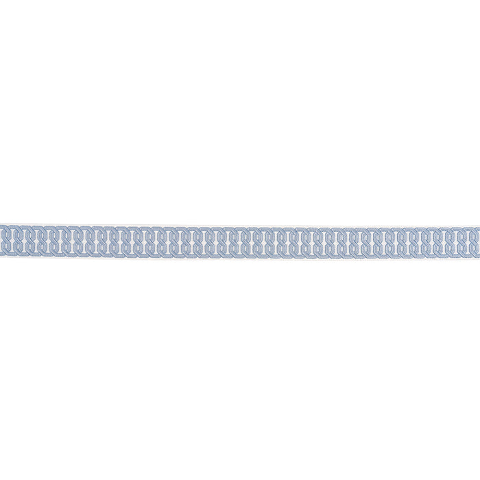 Schumacher Solene Tape Blue Trim Sample 87820