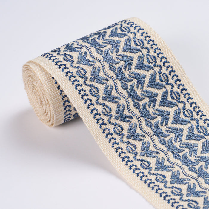 Schumacher Fez Trim Sample Indigo Trim Sample 87832