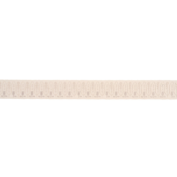 Schumacher Sylvie Tape Ivory Trim Sample 87850