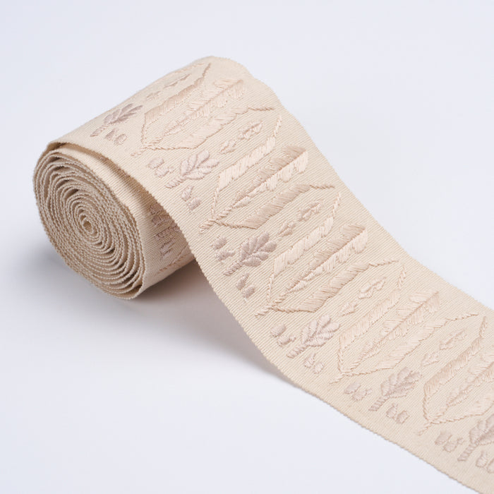 Schumacher Sylvie Tape Ivory Trim 87850