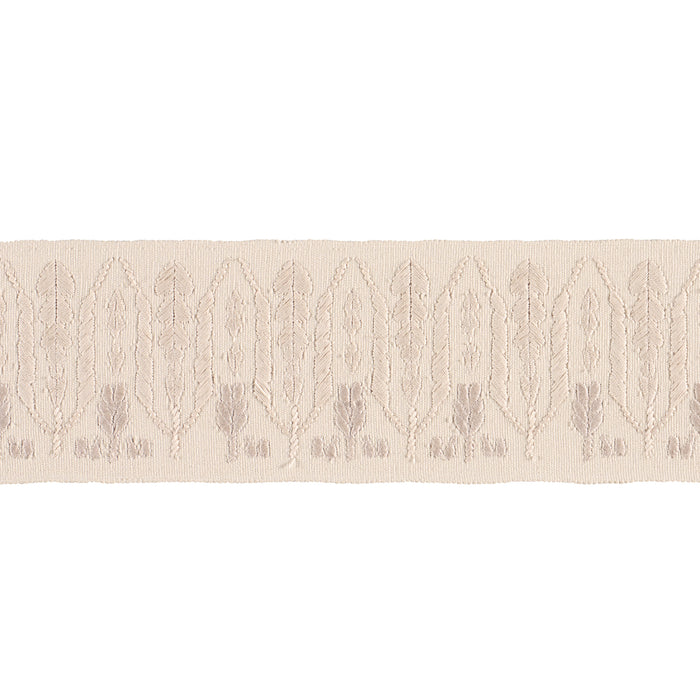 Schumacher Sylvie Tape Ivory Trim Sample 87850
