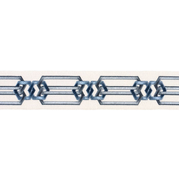 Schumacher Corinne Tape Indigo Trim 87860