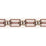 Schumacher Corinne Tape Rust & Beige Trim 87862