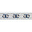Schumacher Corinne Tape Blue & White Trim 87863