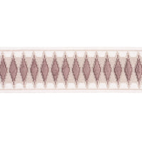 Schumacher Mireille Velvet Tape Rose Quartz Trim 87870
