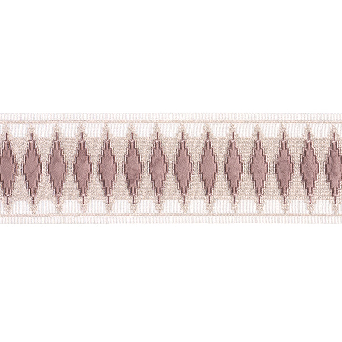Schumacher Mireille Velvet Tape Rose Quartz Trim Sample 87870