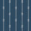 Schumacher Knot Stripe Navy Wallpaper Sample 8858