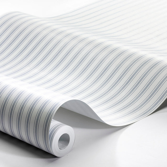 Schumacher Aspo Stripe Sky Wallpaper 8871