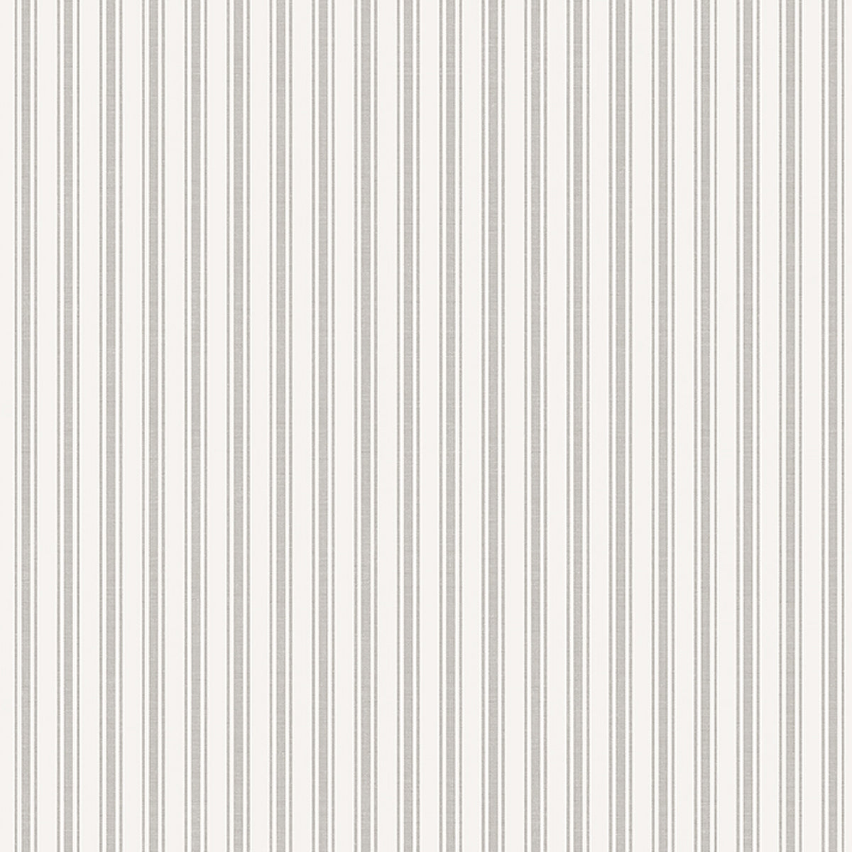 Schumacher Aspo Stripe Stone Wallpaper Sample 8872