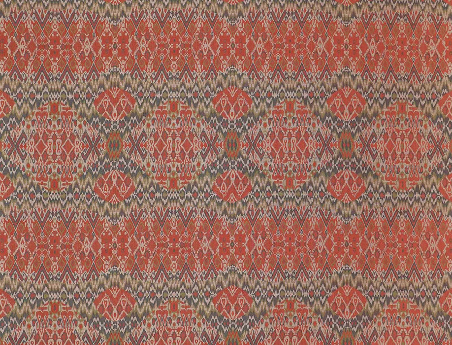 Jim Thompson Songket Persian Red Fabric Sample JT013866005