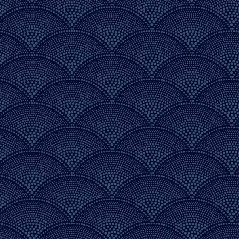 Cole & Son Feather Fan Midnight Wallpaper Sample 89/4019.CS.0