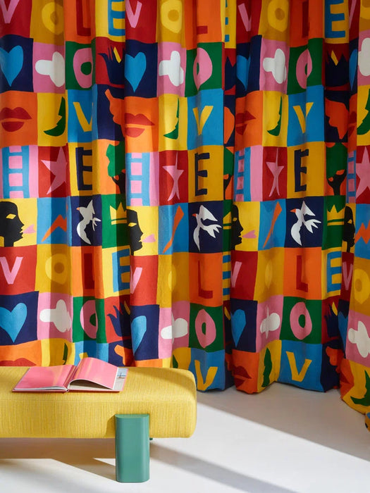 Pierre Frey Game Of Love Multicolore Fabric Sample F4028001