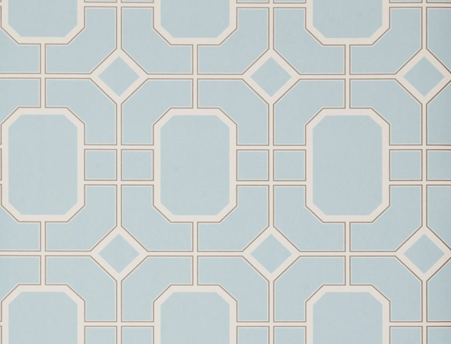 No.9 Thompson Pavilion  Periwinkle Wallpaper Sample N9021016004