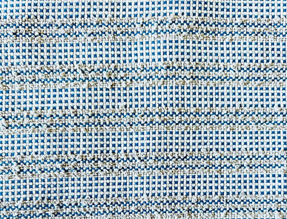 Fox Linton Shipstal Stripe Capri Blue Fabric Sample FL010079001