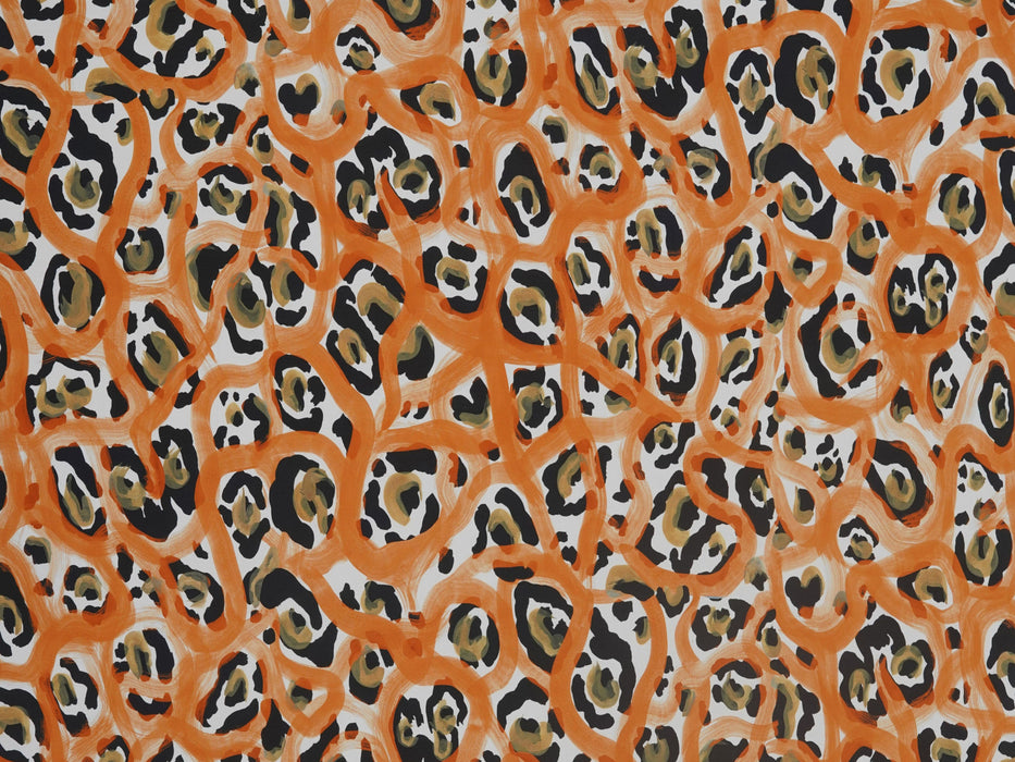 Jim Thompson Il Gattopardo Tangerine Fabric Sample JT013954002