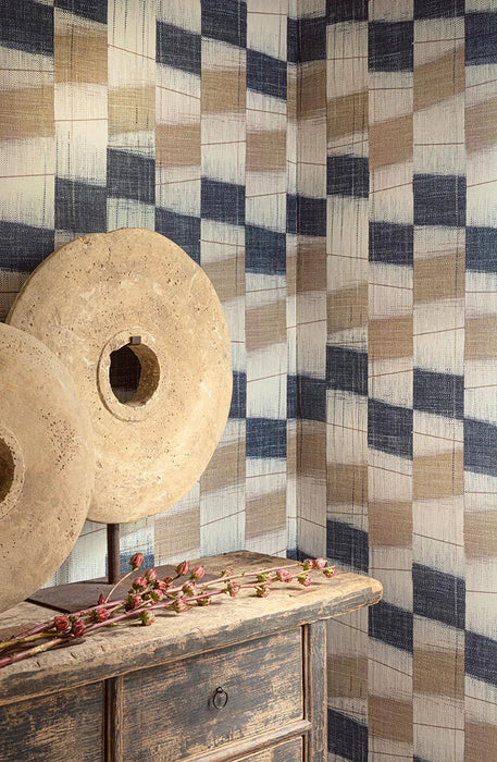 Pierre Frey Hogara Indigo Wallpaper FP056001