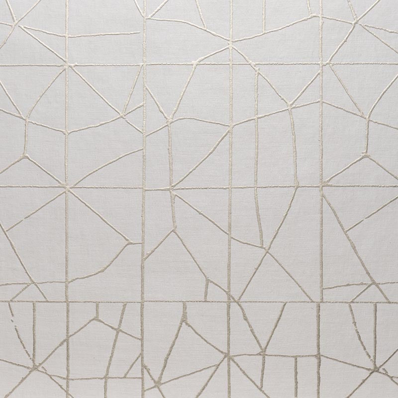 Holly Hunt Walls Romulus Pearl Wallpaper Sample W9001/01