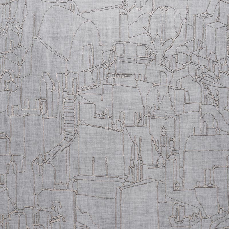 Holly Hunt Walls Sorano Stone Wallpaper Sample W9002/02