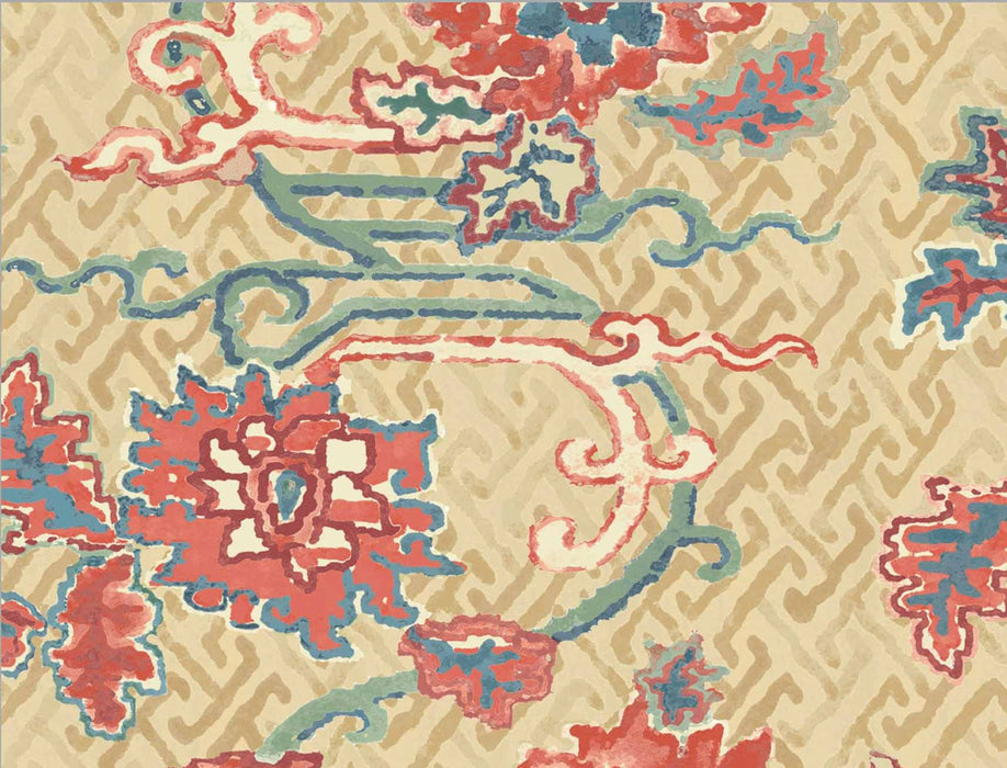 No.9 Thompson Paradise Vine  Green Berry Wallpaper N9021037004