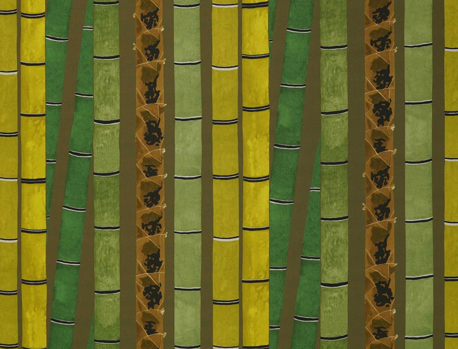 Jim Thompson Bambou Citron Fabric Sample JT013720002