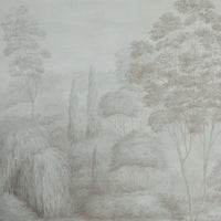 Brunschwig & Fils Arbres Mural Neutral Wallpaper P8026105.1611.0