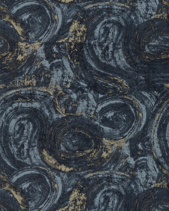 Clarke & Clarke Hatoum Ink/Gilver Wallpaper W0222/02.CAC.0