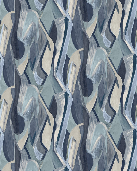 Clarke & Clarke Dynamic Banner Ink Wallpaper W0231/01.CAC.0