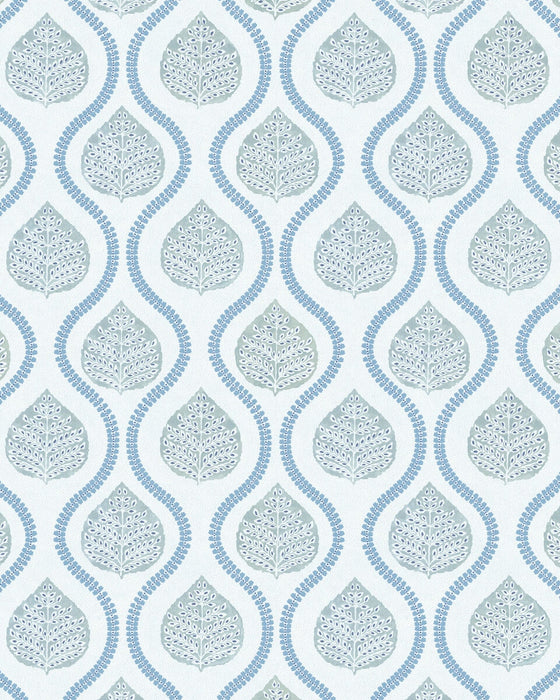 Lee Jofa Elsie Paper Teal Wallpaper P2026102A.1313.0
