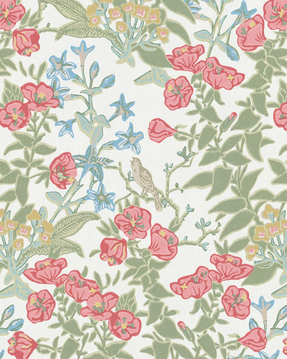 Lee Jofa Plumeria Paper Coral Wallpaper P2026101.194.0