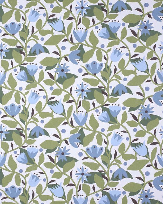 Scion Dancing Daisies Wp Cornflower Wallpaper NSCW113284.SCN.0
