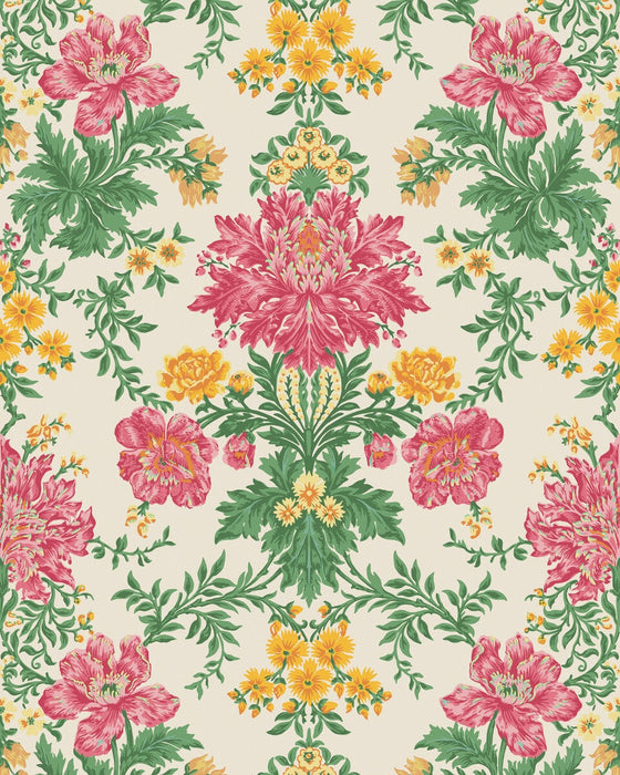 Cole & Son Poppies Soft Fuchsia Wallpaper Sample 128/7033.CS.0