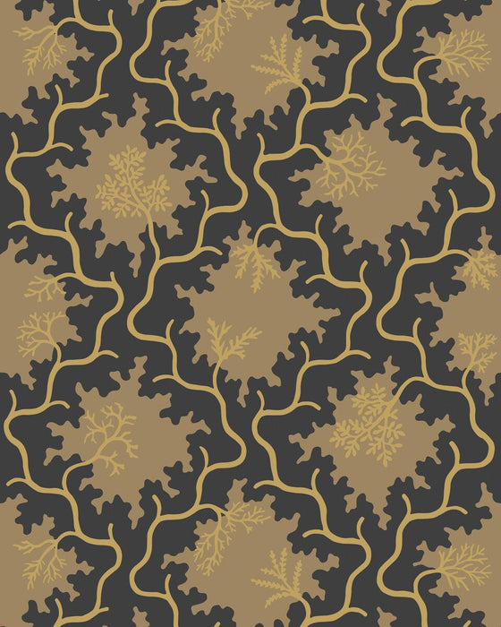 Cole & Son Moss Trellis Black Wallpaper Sample 128/4018.CS.0
