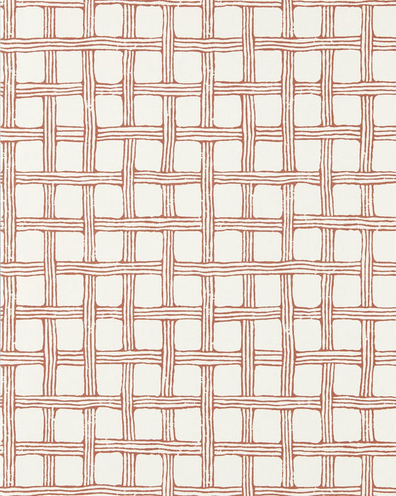 Scion Fretwork Wp Ladybird Red Wallpaper Sample NSCW113261.SCN.0