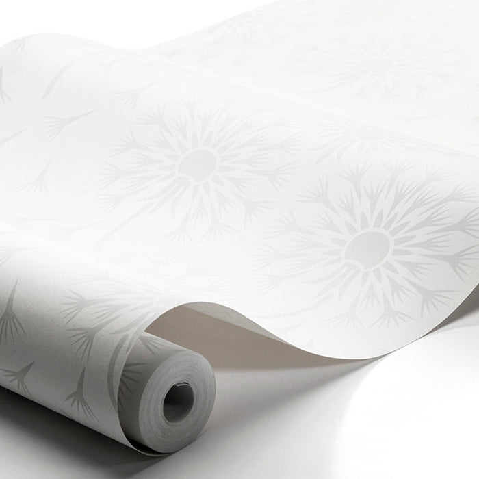 Schumacher Dandelion Grey Wallpaper Sample 9316