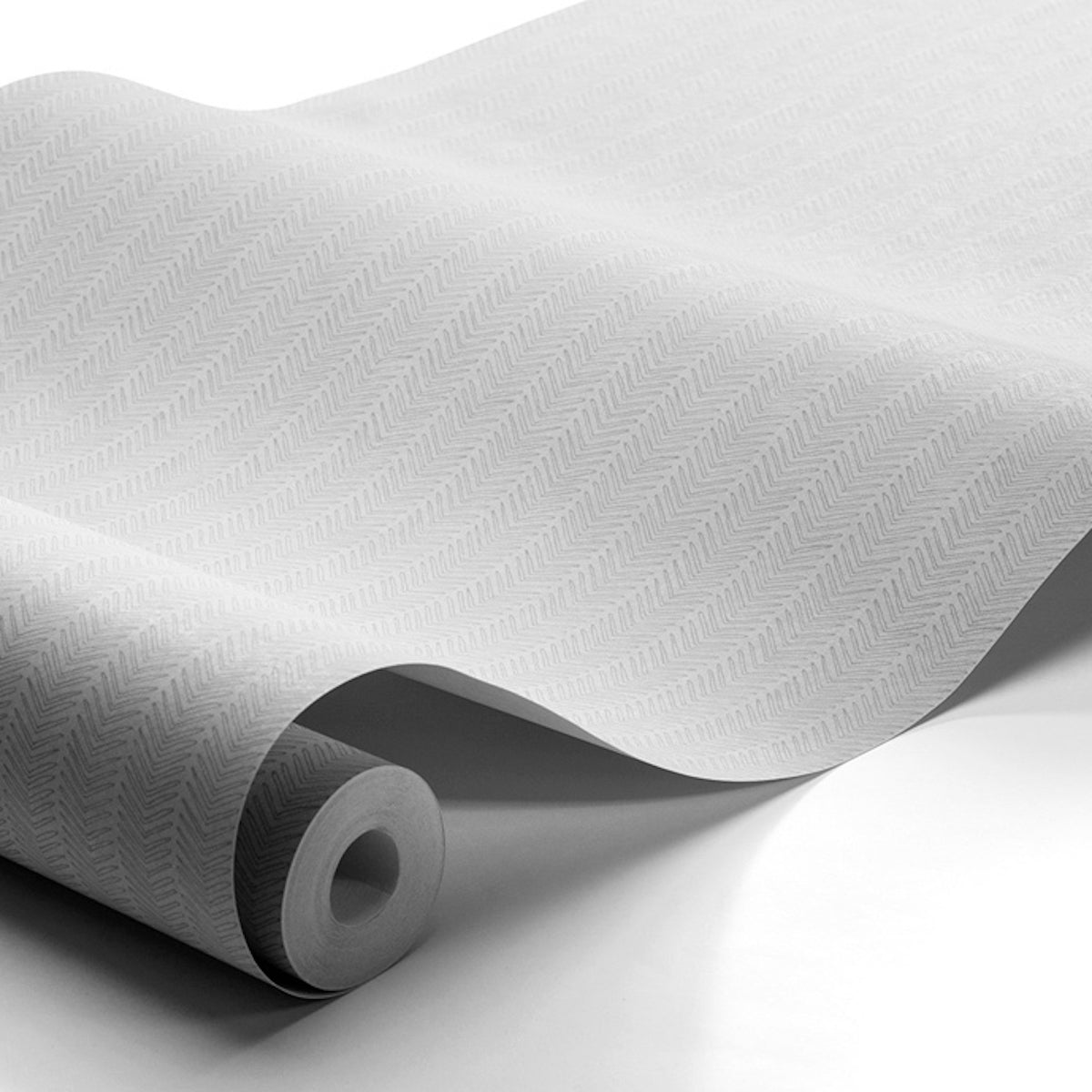 Schumacher Chevron Sketch Grey Wallpaper Sample 9328